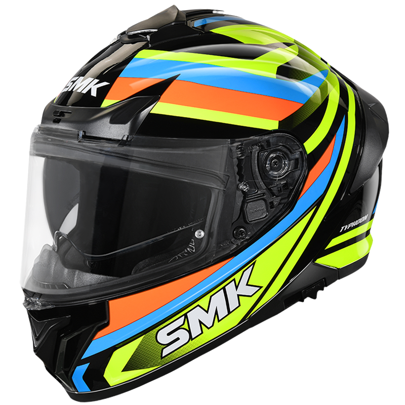 SMK Typhoon Freeride Black Yellow Blue (GL245)