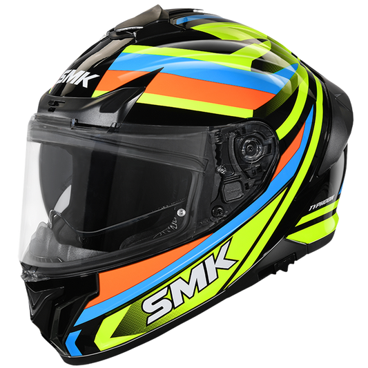 SMK Typhoon Freeride Black Yellow Blue (GL245)