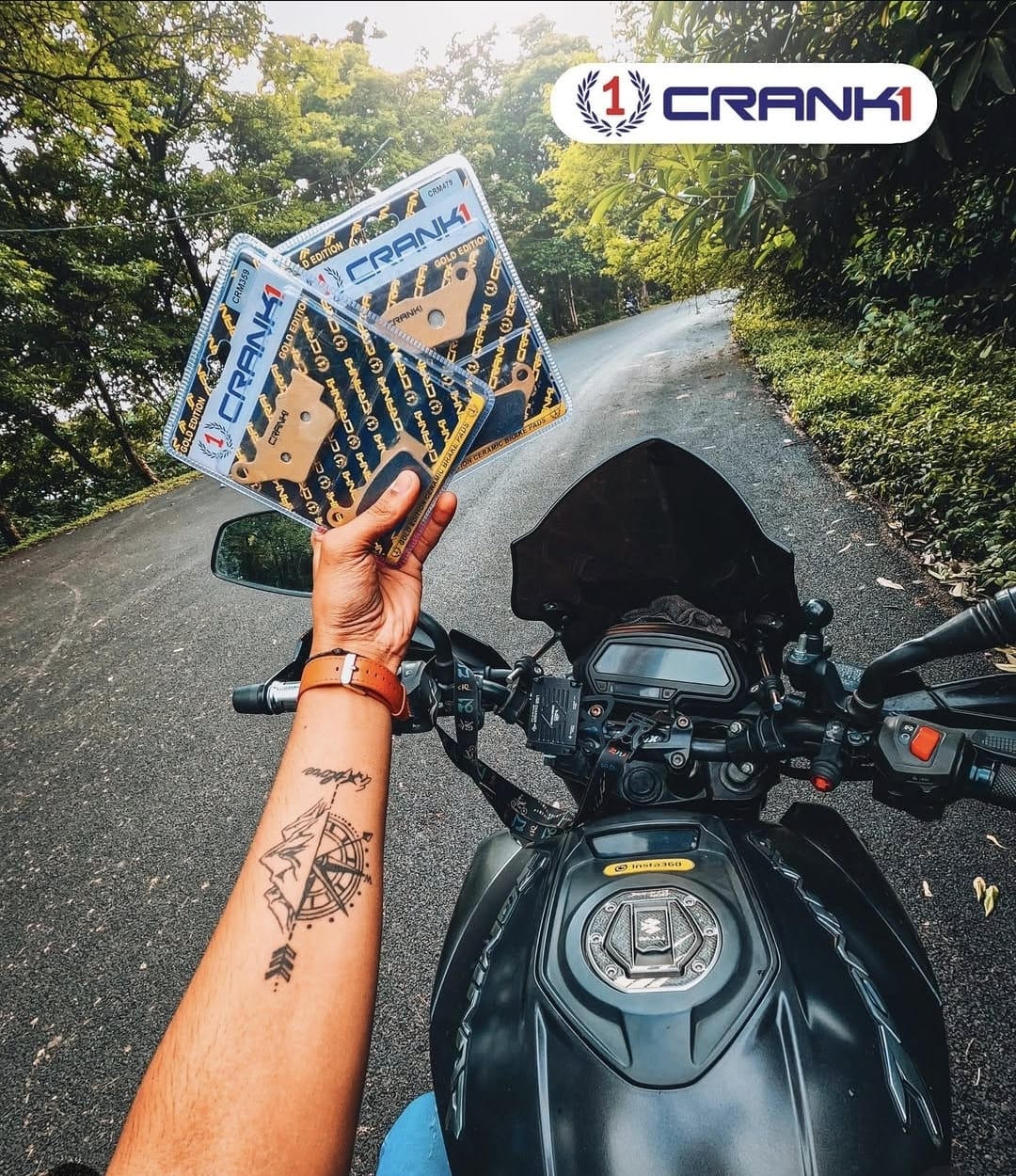 Ceramic Brake Pads For Bajaj Pulsar NS400 (2024 Onwards) - Front - CRM479