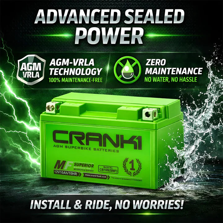Battery For Triumph Street Scrambler 900 (2018) - CB12-BS - Factory Activated