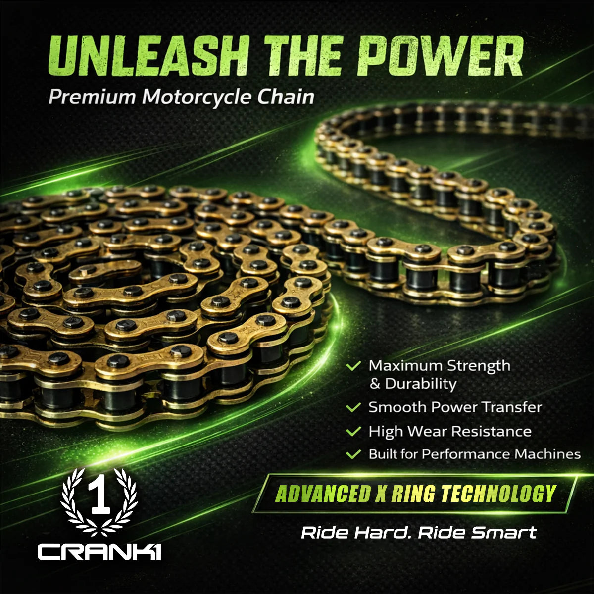Chain For Ducati Scrambler Classic 800 (2015-2018) - 520 Pitch x 106 Links Gold (ZVMX)