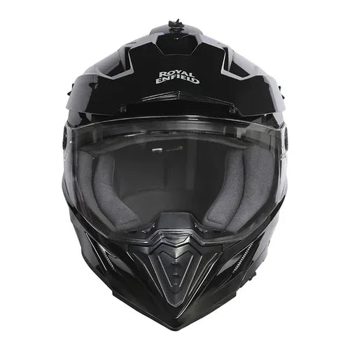ROYAL ENFIELD OFF ROADING DUAL SPORT HELMET - GLOSS BLACK