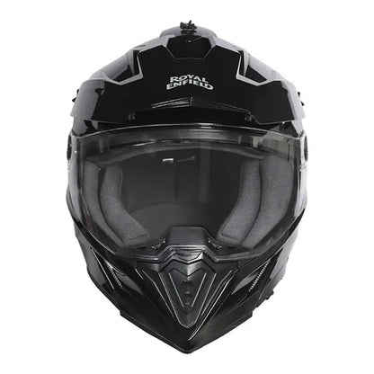 ROYAL ENFIELD OFF ROADING DUAL SPORT HELMET - GLOSS BLACK