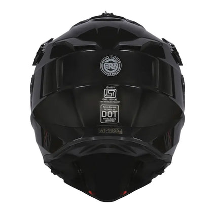ROYAL ENFIELD OFF ROADING DUAL SPORT HELMET - GLOSS BLACK