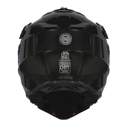 ROYAL ENFIELD OFF ROADING DUAL SPORT HELMET - GLOSS BLACK