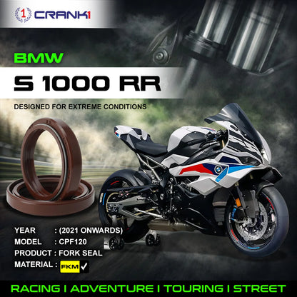 Fork Oil Seals Pair For BMW S 1000 RR (2021 Onwards) - CPF120
