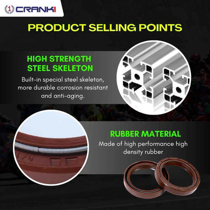 Fork Oil Seals Pair For Ducati Multistrada 1200 (2015-2017) - CPF55-160 - CRANK1