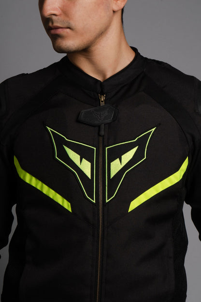 DSG Race Pro V3 Riding Jacket - Black Neon
