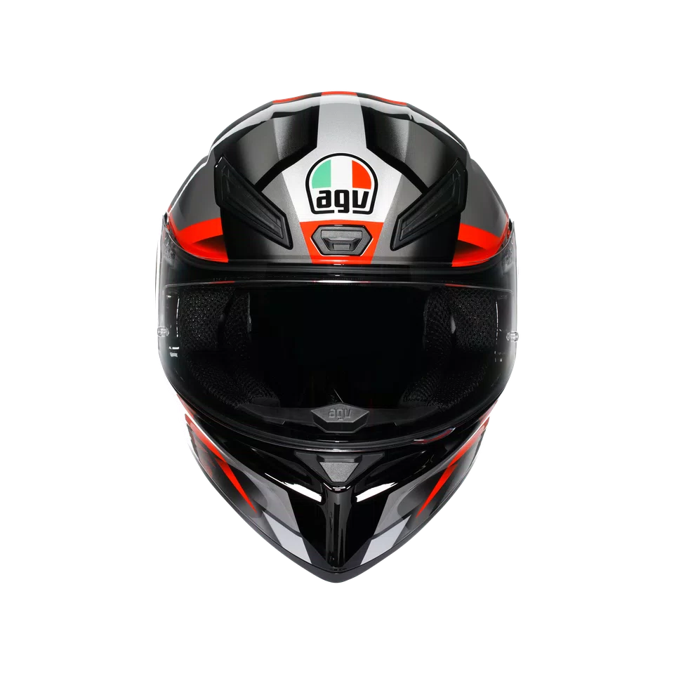 K1 S FASTLAP BLACK/GREY/RED - MOTORBIKE FULL FACE HELMET DOT