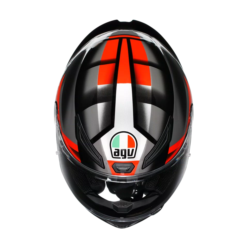 K1 S FASTLAP BLACK/GREY/RED - MOTORBIKE FULL FACE HELMET DOT