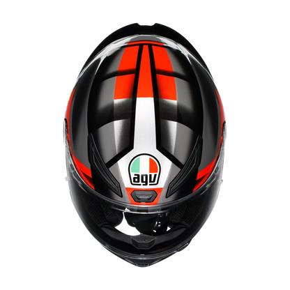 K1 S FASTLAP BLACK/GREY/RED - MOTORBIKE FULL FACE HELMET DOT
