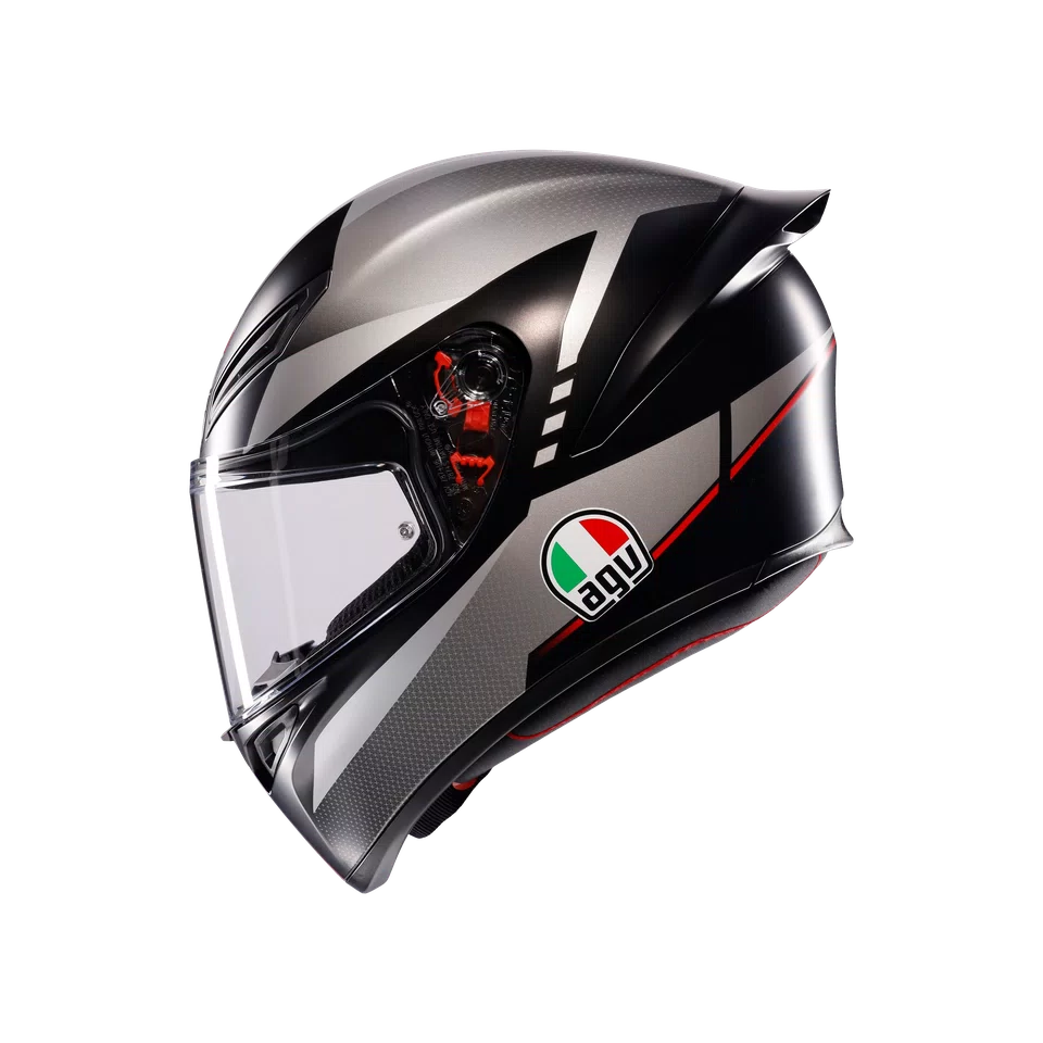 AGV K1 S LAP MATT BLACK/GREY/RED