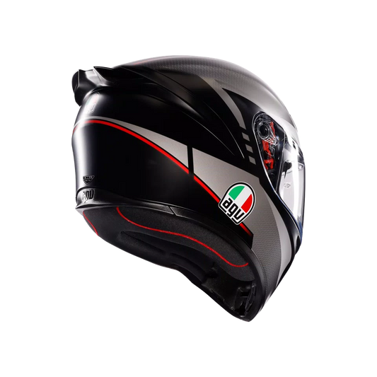 AGV K1 S LAP MATT BLACK/GREY/RED