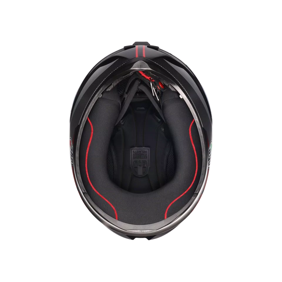AGV K1 S LAP MATT BLACK/GREY/RED