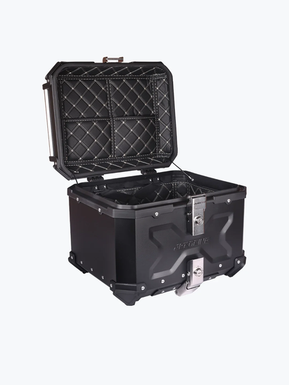 JB RACING TOP CASE 45L BLACK PREMIUM WITH BACK REST PAD