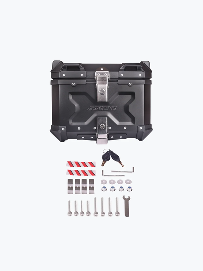JB RACING TOP CASE 45L BLACK PREMIUM WITH BACK REST PAD