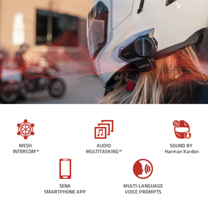 Sena 50S Bluetooth Communication System with Harman Kardon