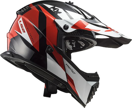 MX437 FAST EVO STRIKE BLACK WHITE RED