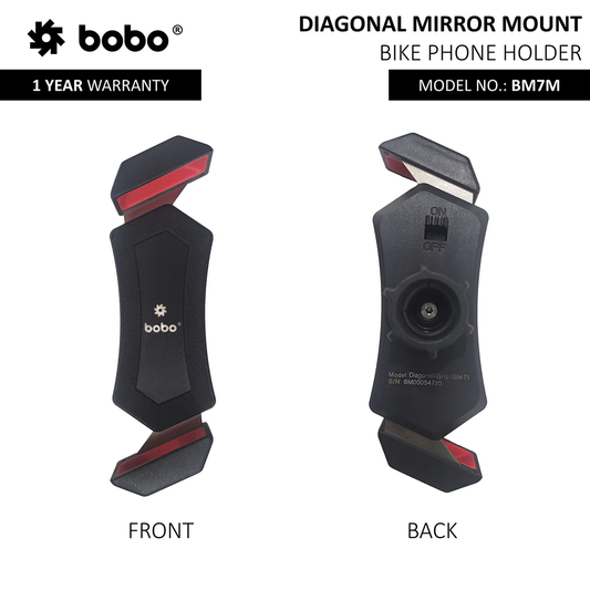BOBO BM7M - Diagonal-Grip Mirror Mount (No Charger)