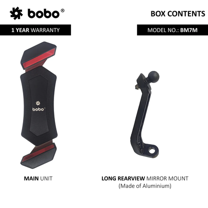 BOBO BM7M - Diagonal-Grip Mirror Mount (No Charger)