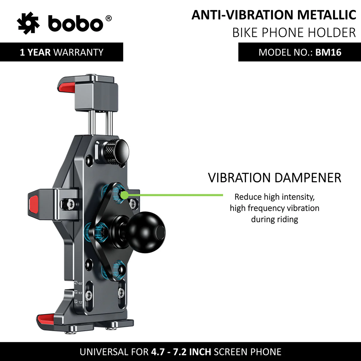 BOBO BM16 - Anti-Vibration Metallic (Wireless Charger)
