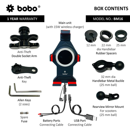 BOBO BM16 - Anti-Vibration Metallic (Wireless Charger)