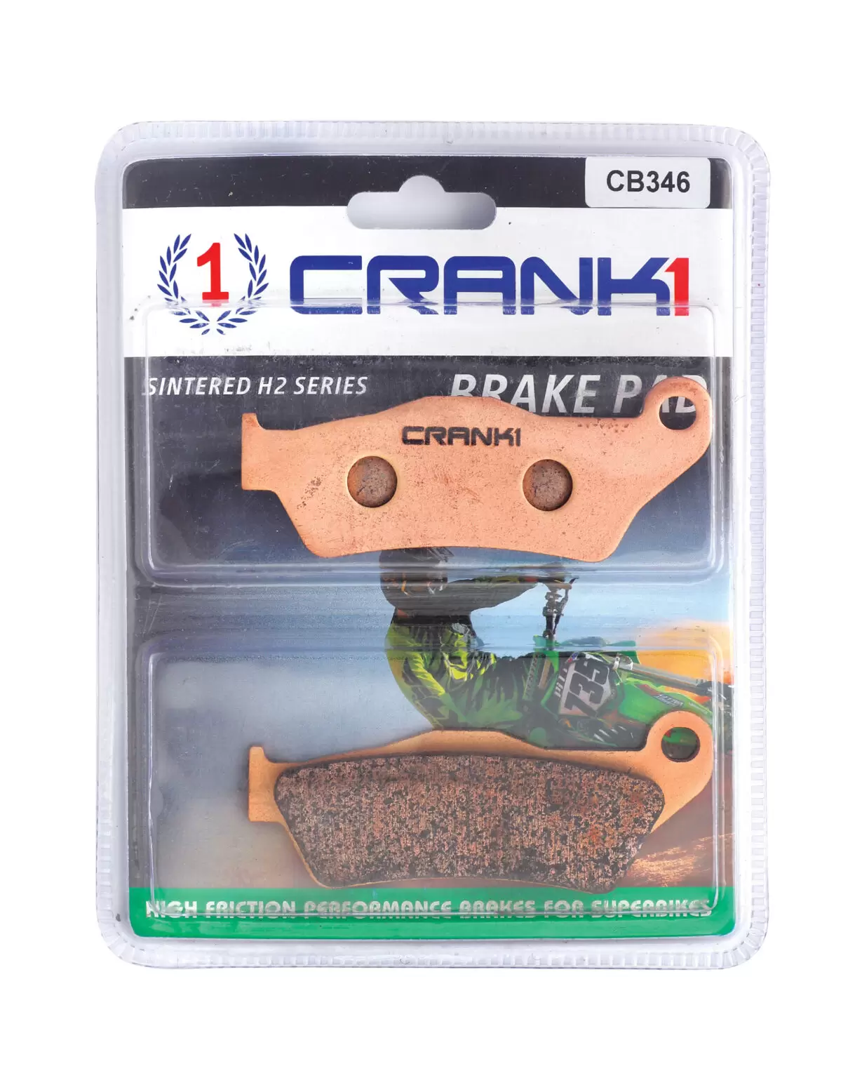 Brake pads Rear Harley Davidson Street 750 (2014 to 2015)-CB346-CRANK1