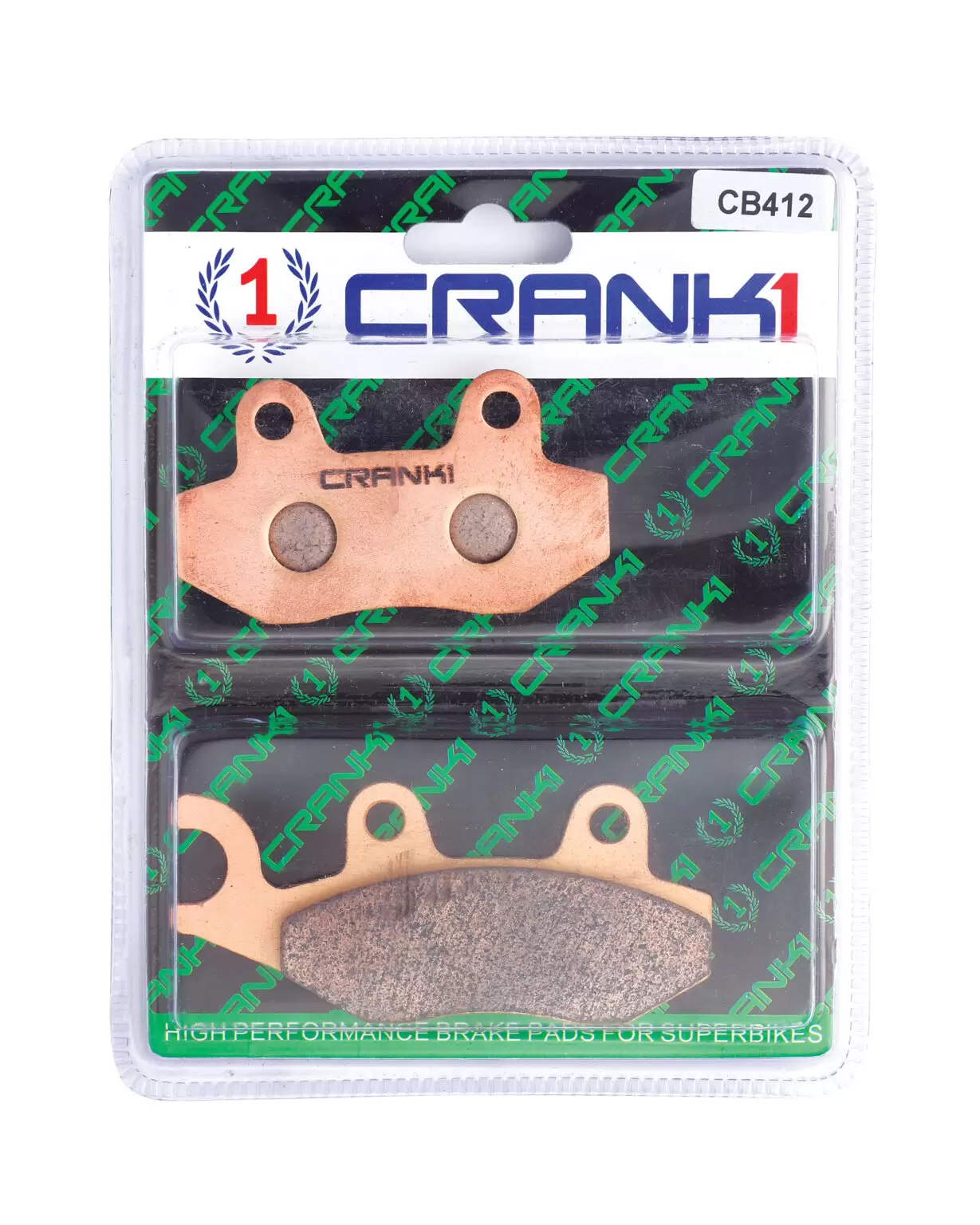 Brake Pads Rear Triumph T100 LIQUID COOLED 2017 Onwards-CB412-CRANK1