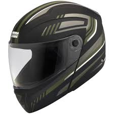 Studds Ninja Elite Super  D4 Matt Black GREEN