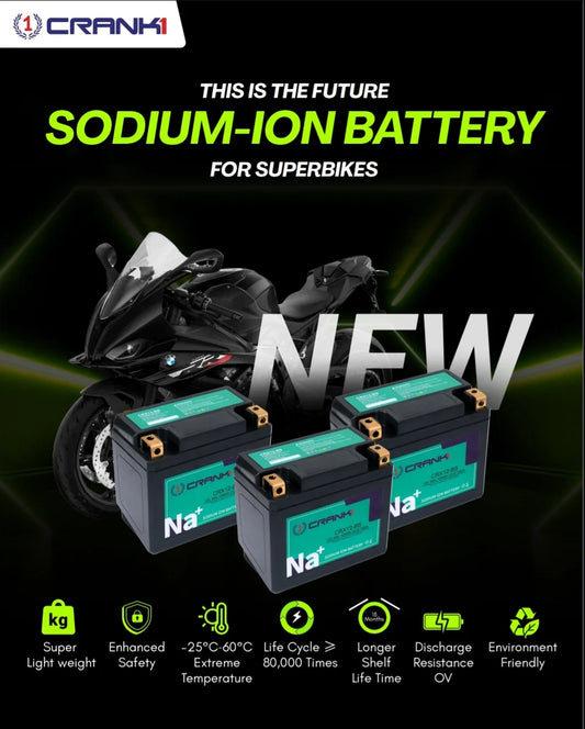Battery For Triumph Street Scrambler 900 (2018) - CRX12-BS - Sodium-Ion - Factory Activated