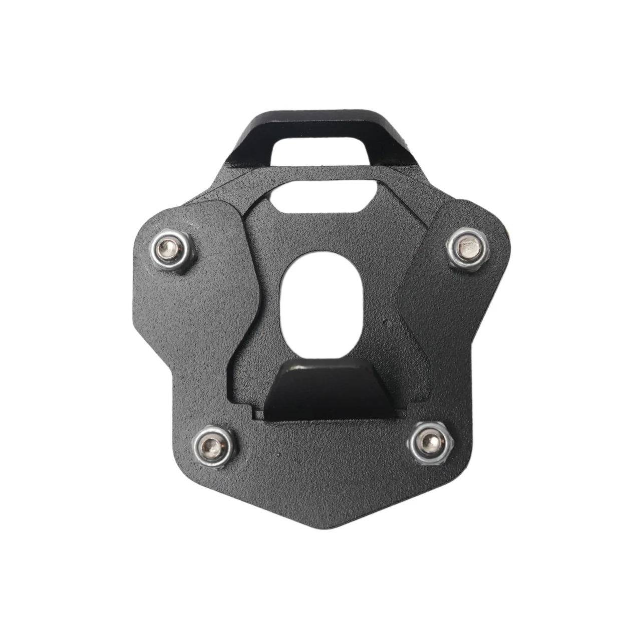 SIDE STAND BASE EXTENSION FOR HIMALYAN 411- Silver and black