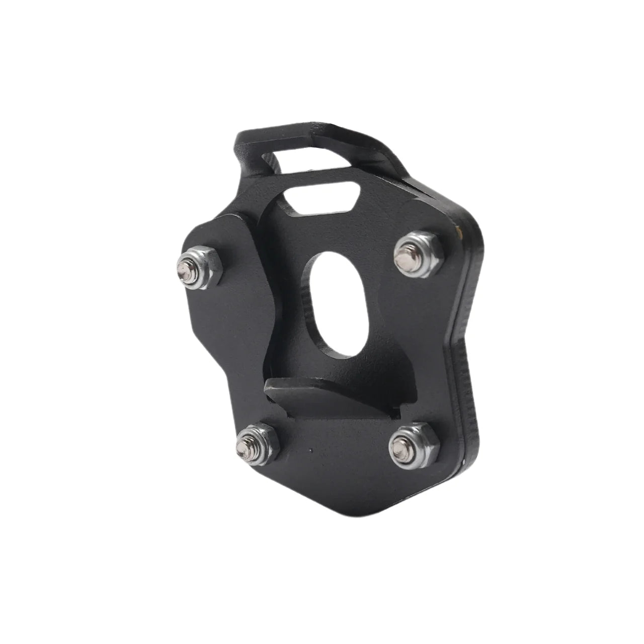 SIDE STAND BASE EXTENSION FOR HIMALYAN 411- Silver and black