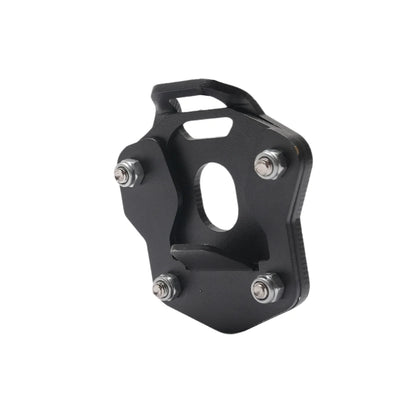 SIDE STAND BASE EXTENSION FOR HIMALYAN 411- Silver and black