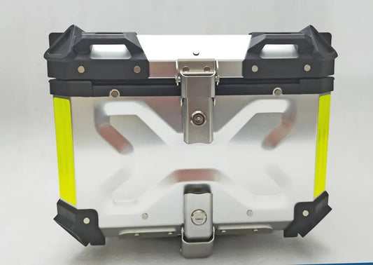 MOTEK ALUMINIUM TOP BOX 45 LTR BLACK - Silver