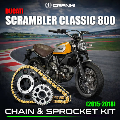Chain And Sprocket Kit For Ducati Scrambler Classic 800 (2015-2018)