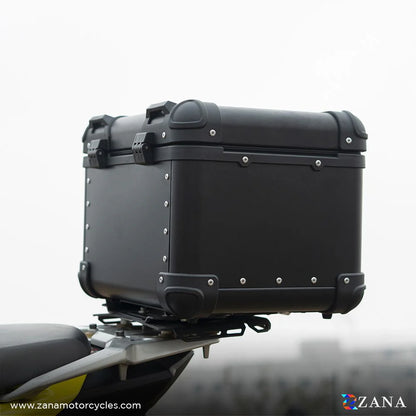 ZANA Top Box Aluminium Black 45 Litres R Flat