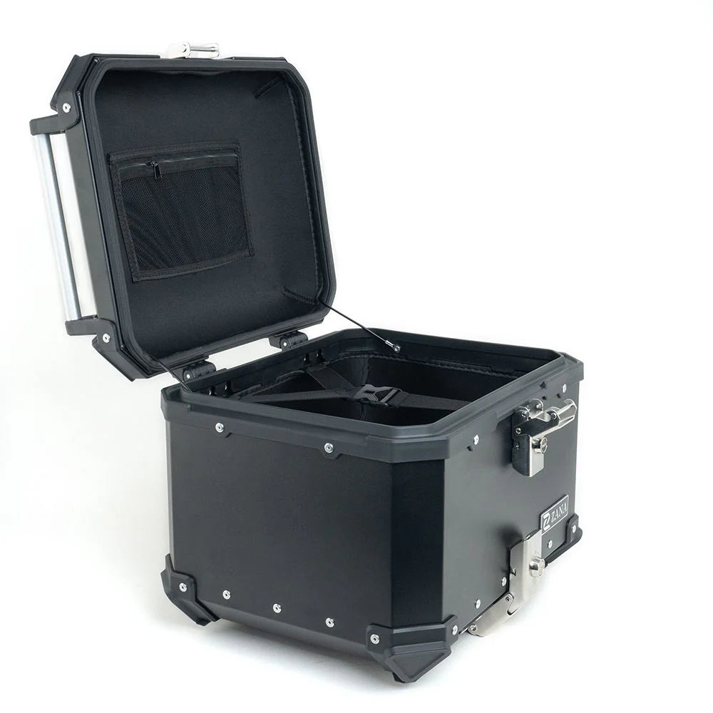ZANA Top Box Aluminium Black 45 Litres L Flat
