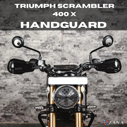 Zana- Hand Guard (Black) For Triumph Scrambler 400 X / Scrambler 400 XC / Tracker 400