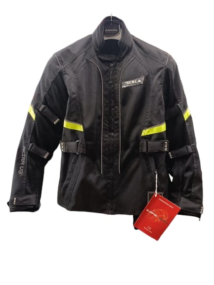 Scala Akira Ladies Riding Black NEON Jacket