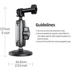 Telesin Magnetic Camera Mount with 360-degree Articulating Arm
