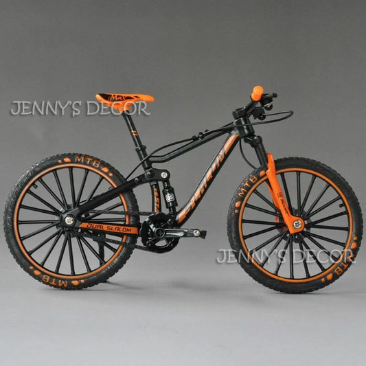 1:10 Diecast Metal Bicycle Model Toys DH Down Hill Dual Slalom Mountain Bike