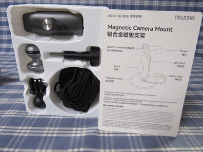 Telesin Magnetic Camera Mount with 360-degree Articulating Arm