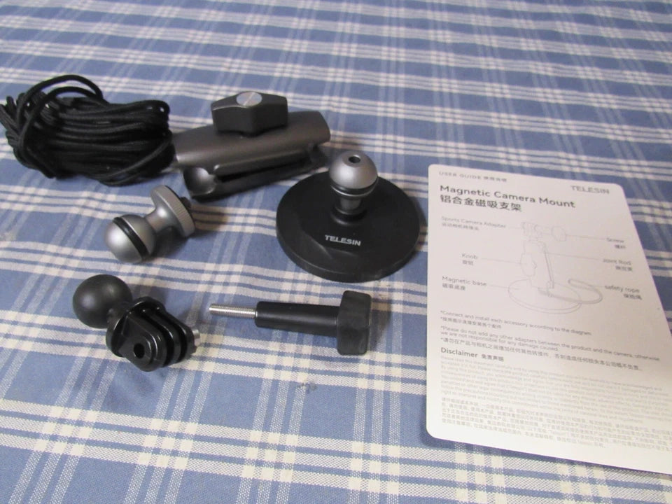 Telesin Magnetic Camera Mount with 360-degree Articulating Arm