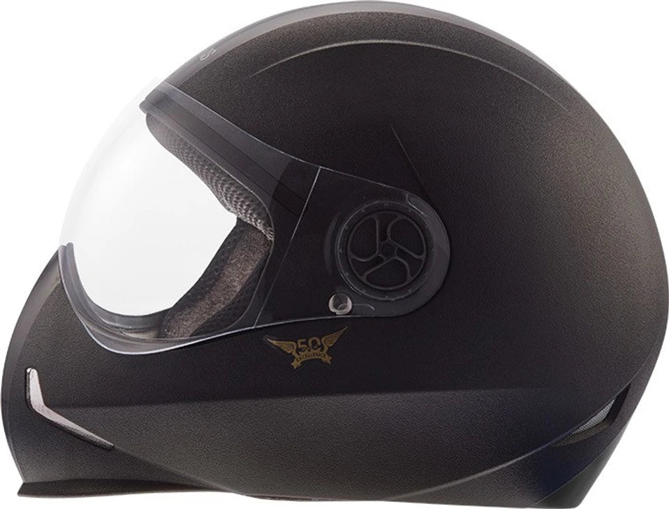 Steelbird SB-50 Adonis Classic Motorsports Helmet (Black)