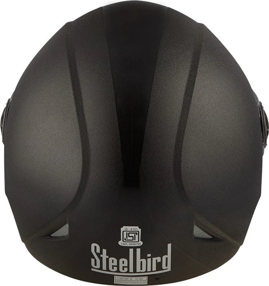 Steelbird SB-50 Adonis Classic Motorsports Helmet (Black)