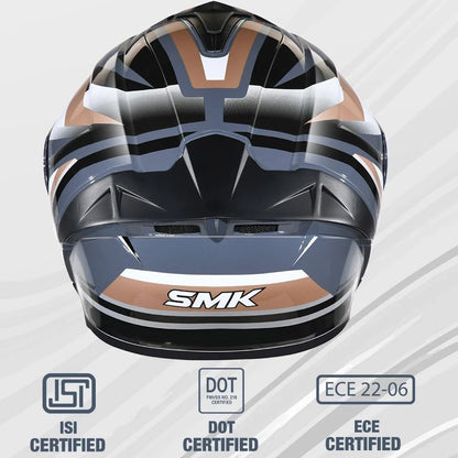 SMK Typhoon Freeride Gloss Grey White Brown – GL627