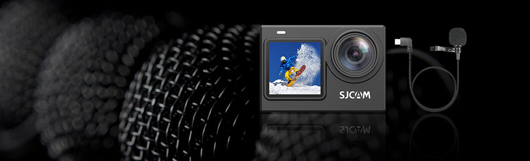 SJCAM SJ6 PRO 4K 60fps Dual Touch Screen SPECIAL V LOG BUNDLE WITH SJ CAM MIC