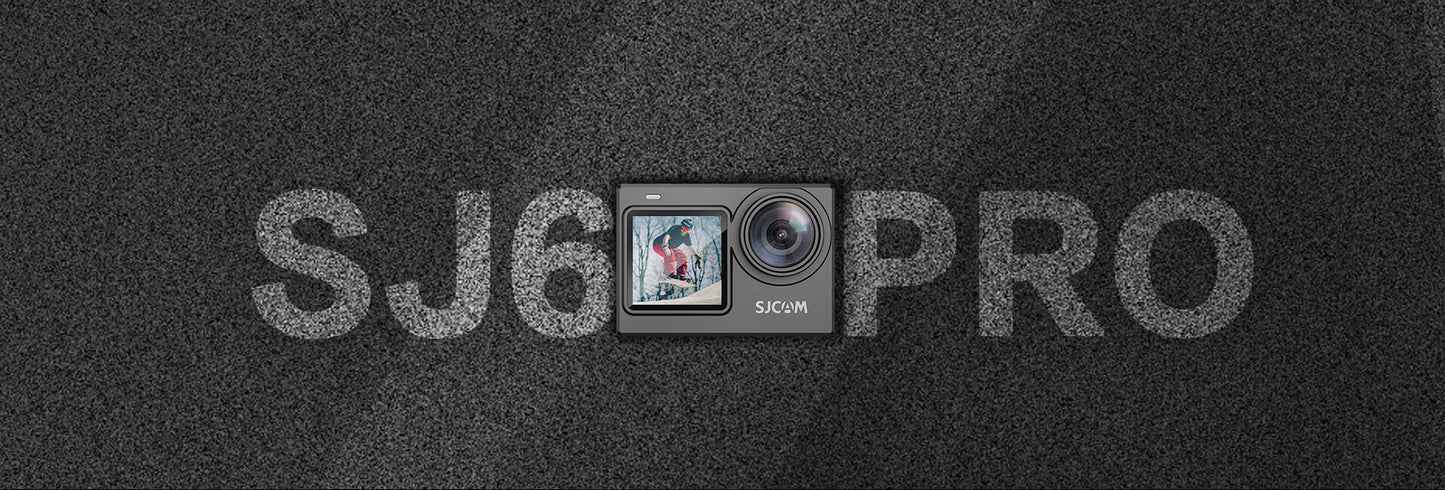 SJCAM SJ6 PRO 4K 60fps Dual Touch Screen SPECIAL V LOG BUNDLE WITH SJ CAM MIC