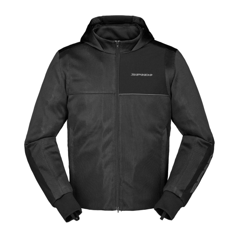 Hoodie Net Jacket - Black