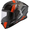 SMK Stellar Sports Swank Matt Anthracite Orange Black (MADA672) Helmet